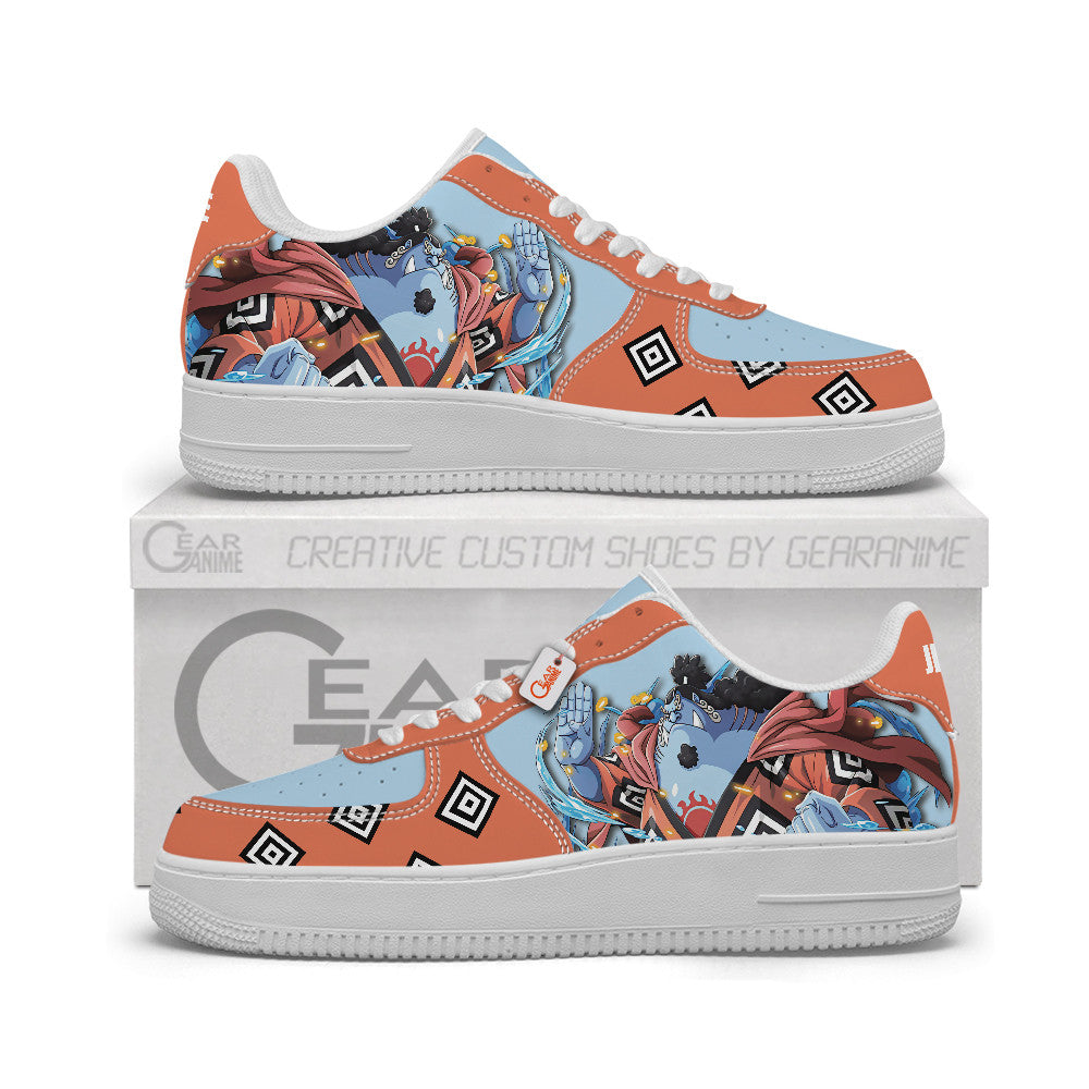Baskets Anime Jinbe Personalized en Cuir Chaussures Basses Unisexes Anime Manga
