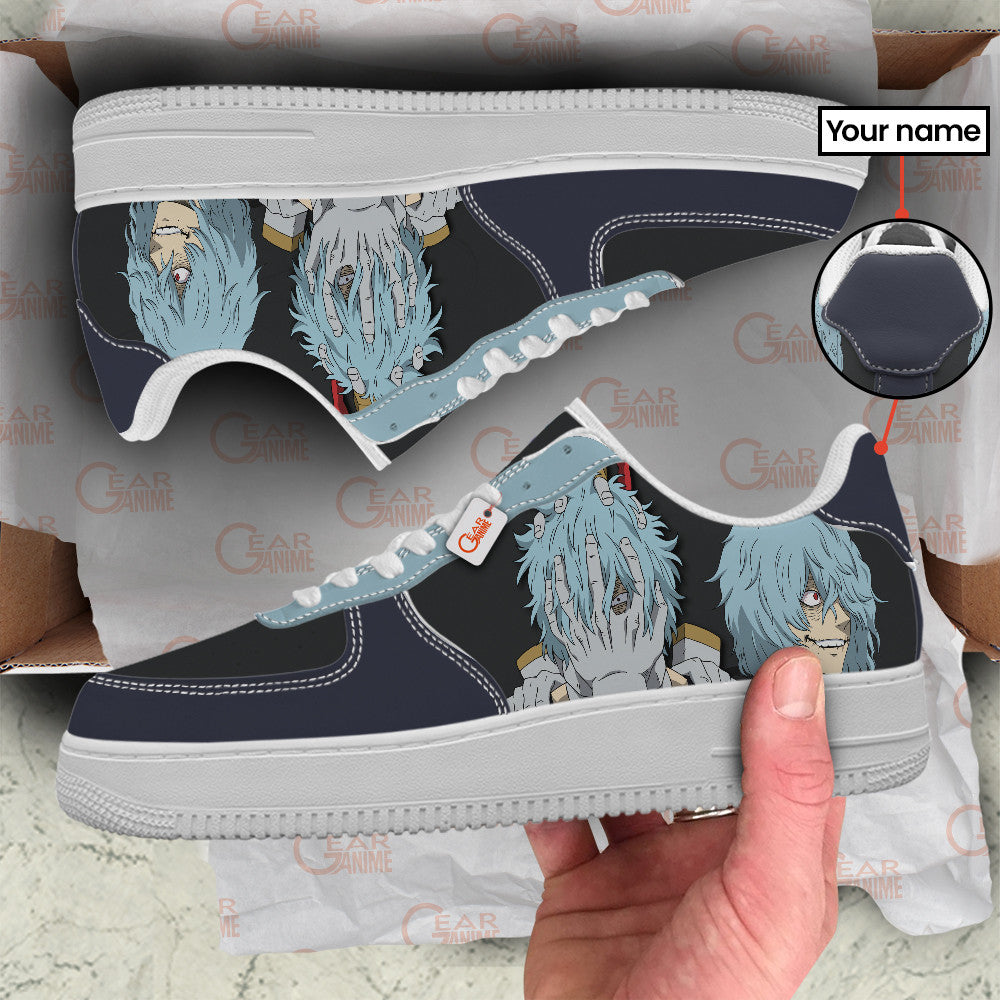 Baskets Anime Tomura Shigaraki Personalized en Cuir Chaussures Basses Unisexes Anime Manga