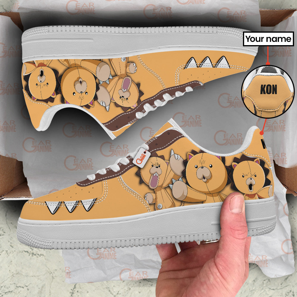 Baskets Anime Kon Personalized en Cuir Chaussures Basses Unisexes Anime Manga