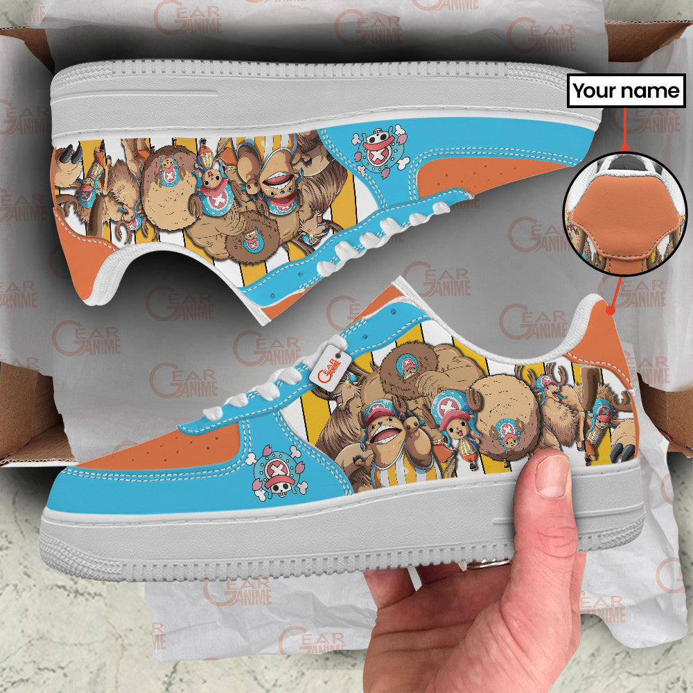 Baskets Anime Tony Tony Chopper Personalized en Cuir Chaussures Basses Unisexes Anime Manga