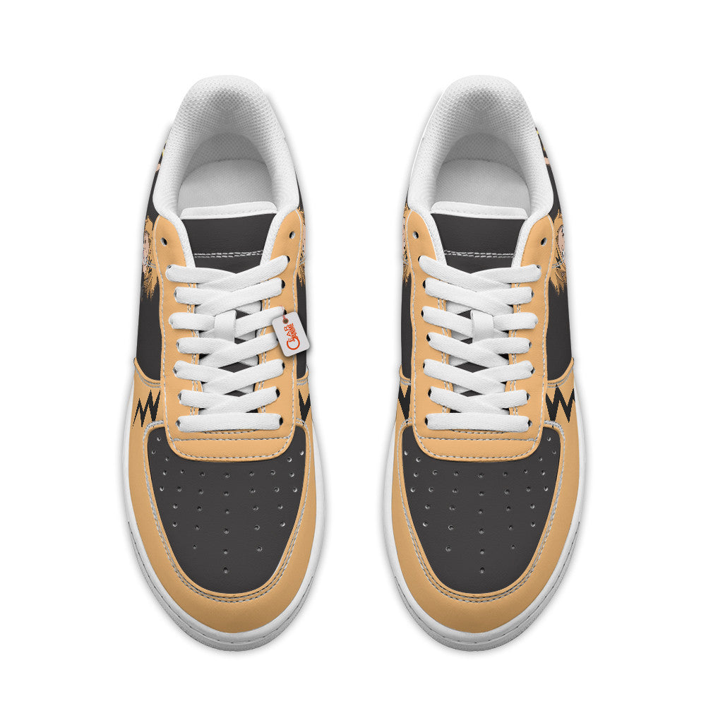 Baskets Anime Denki Kaminari Chargebolt Personalized en Cuir Chaussures Basses Unisexes Anime Manga