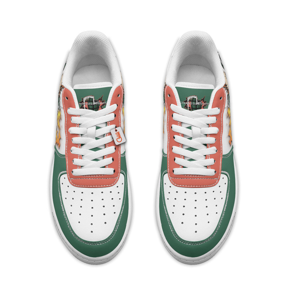Baskets Anime Katsuki Bakugo Dynamight Personalized en Cuir Chaussures Basses Unisexes One Piece