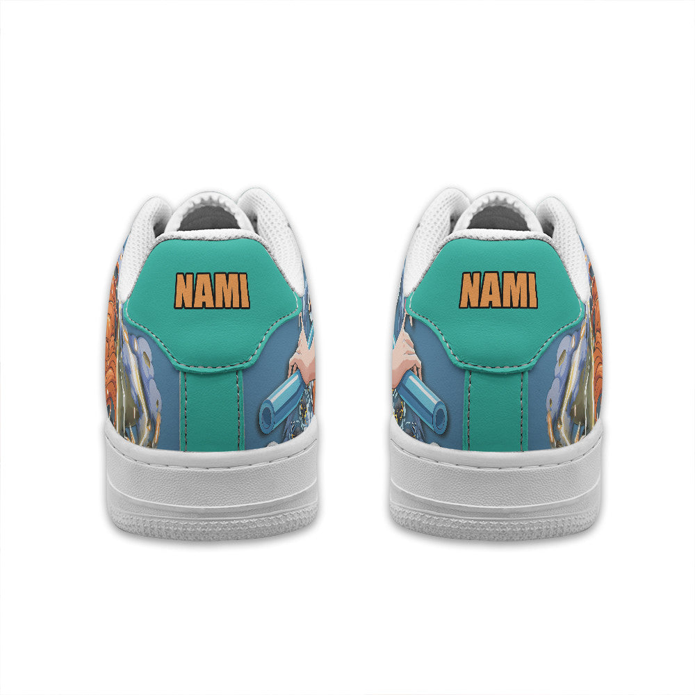 Baskets Anime Nami Personalized en Cuir Chaussures Basses Unisexes One Piece