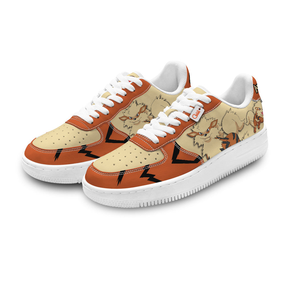 Baskets Anime Arcanine Personalized en Cuir Chaussures Basses Unisexes Anime Manga