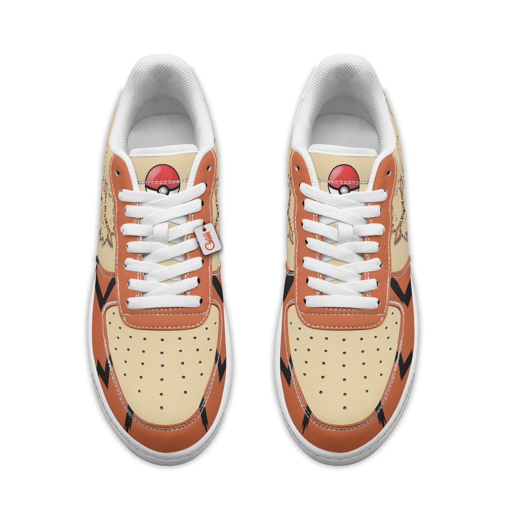 Baskets Anime Arcanine Personalized en Cuir Chaussures Basses Unisexes Anime Manga
