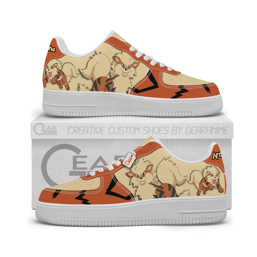 Baskets Anime Arcanine Personalized en Cuir Chaussures Basses Unisexes Anime Manga
