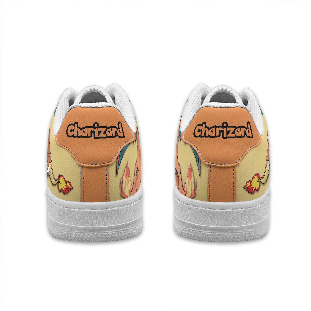 Baskets Anime Charizard Personalized en Cuir Chaussures Basses Unisexes Anime Manga