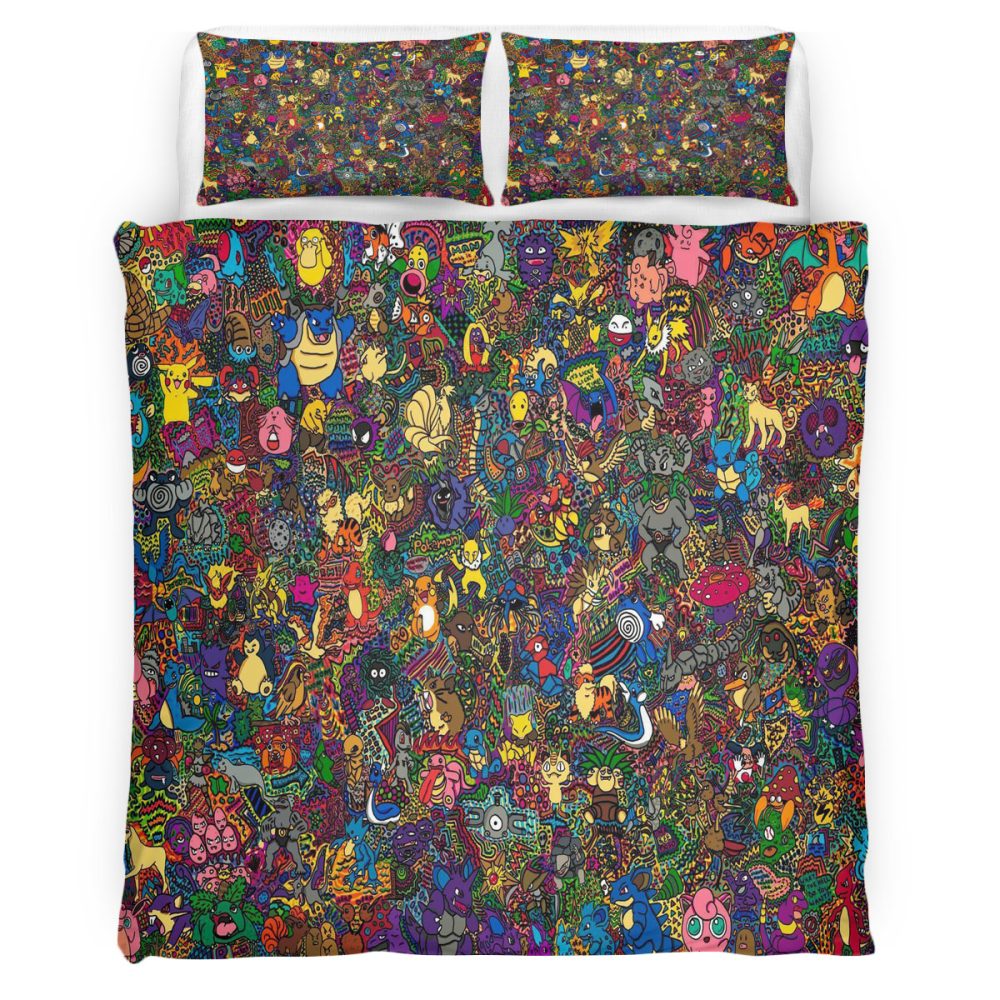 Housse De Couette Pokemon 106 Parure de lit Ensemble De Literie