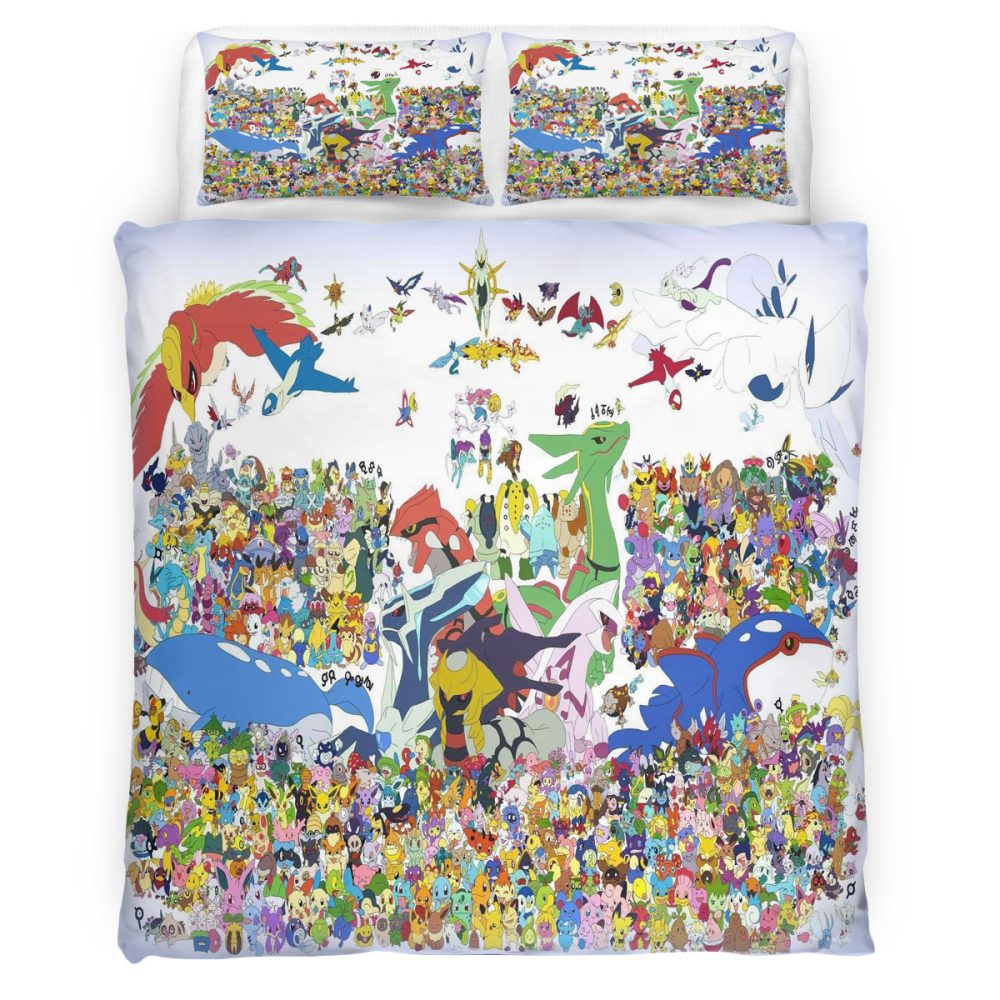 Housse De Couette Pokemon 122 Parure de lit Ensemble De Literie