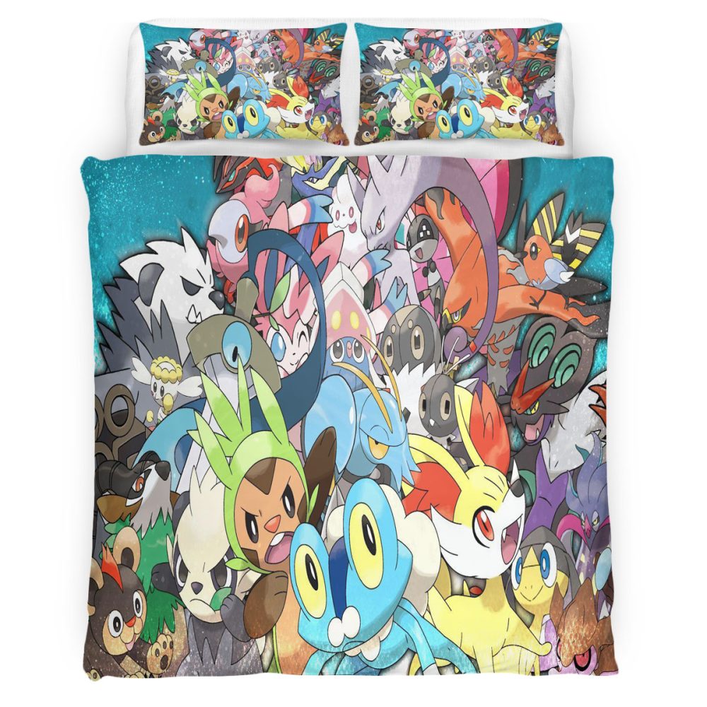 Housse De Couette Pokemon 101 Parure de lit Ensemble De Literie