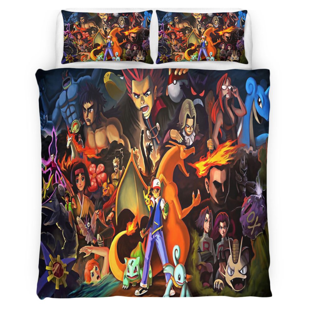 Housse De Couette Pokemon 105 Parure de lit Ensemble De Literie