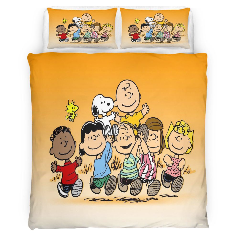 Housse De Couette Snoopy Peanuts 102 Parure de lit Ensemble De Literie