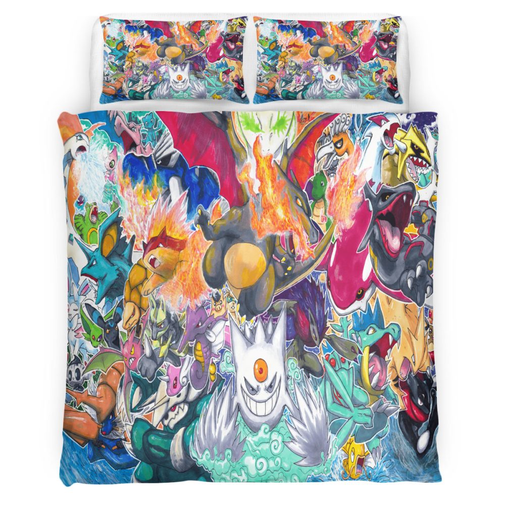 Housse De Couette Pokemon 104 Parure de lit Ensemble De Literie