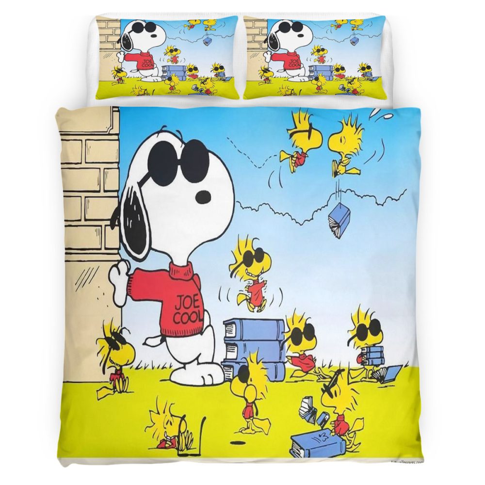Housse De Couette Snoopy Peanuts 105 Parure de lit Ensemble De Literie