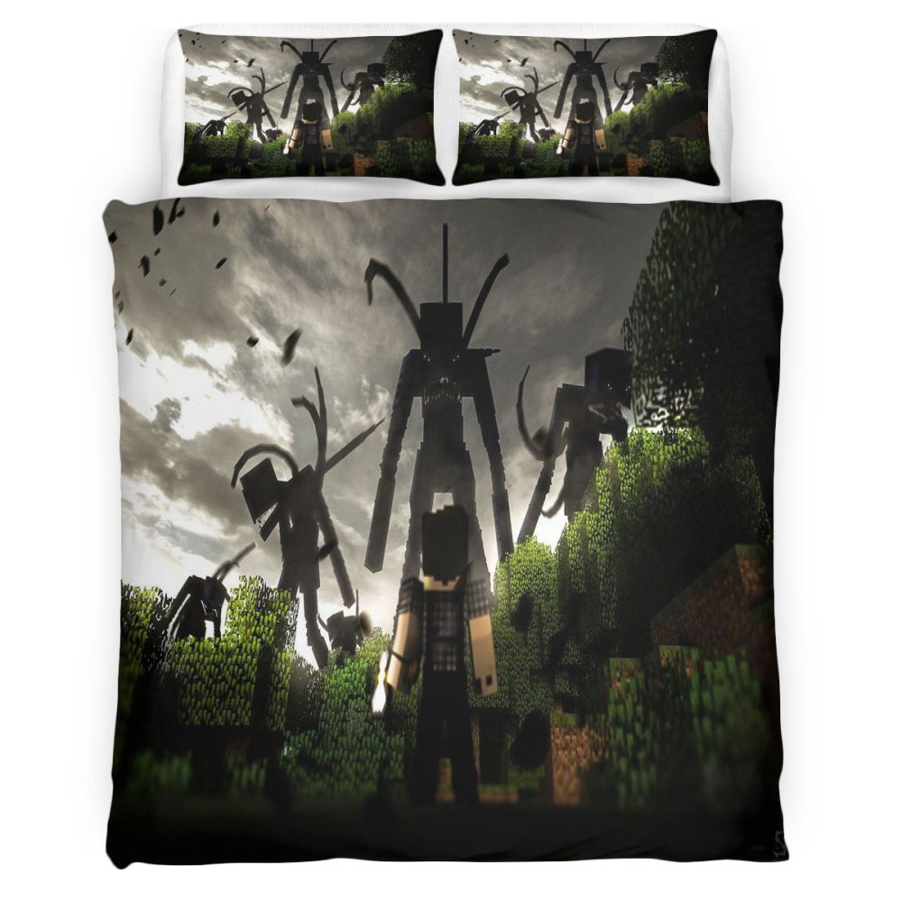 Housse De Couette Minecraft 110 Parure de lit Ensemble De Literie