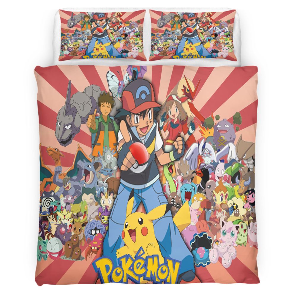 Housse De Couette Pokemon 118 Parure de lit Ensemble De Literie