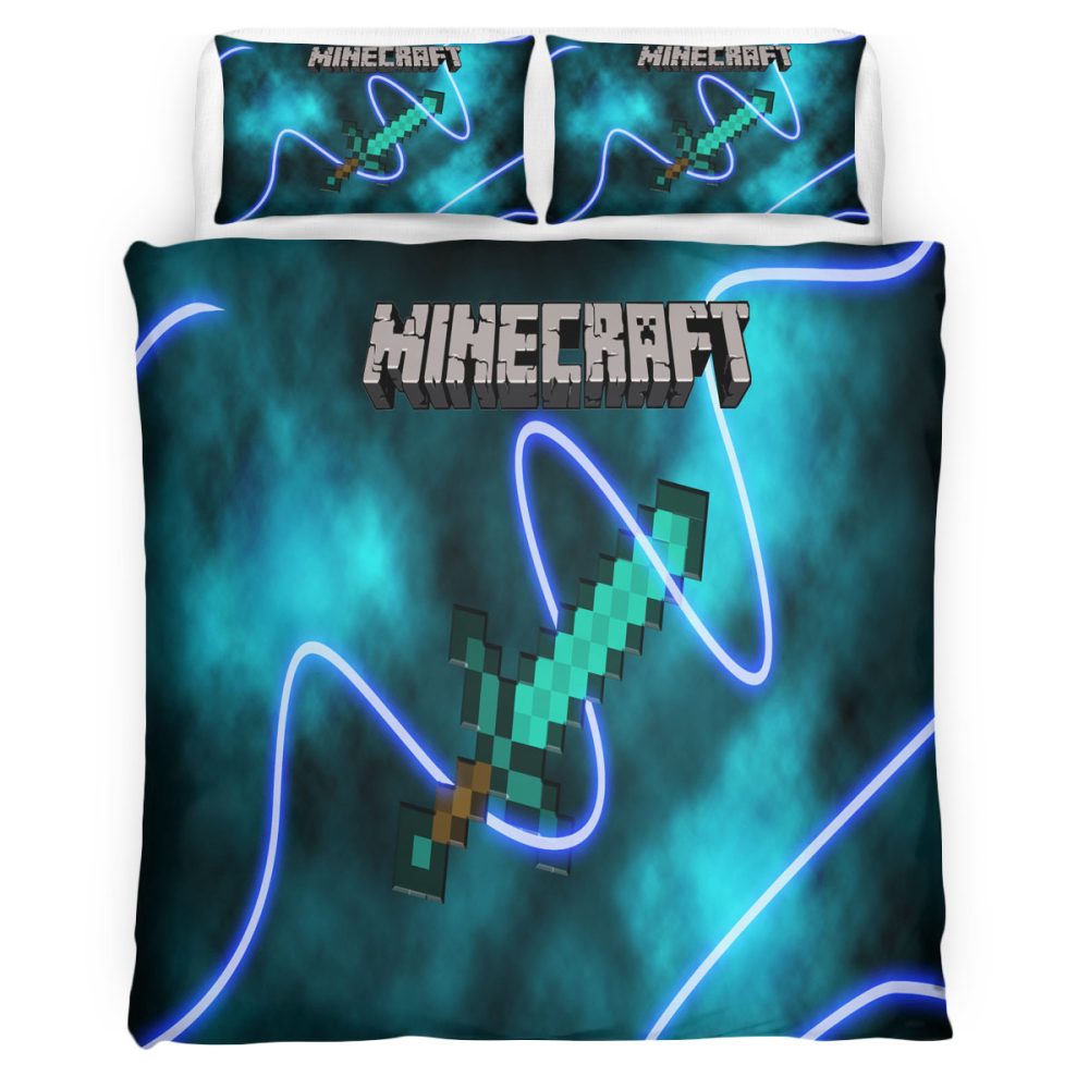 Housse De Couette Minecraft 116 Parure de lit Ensemble De Literie
