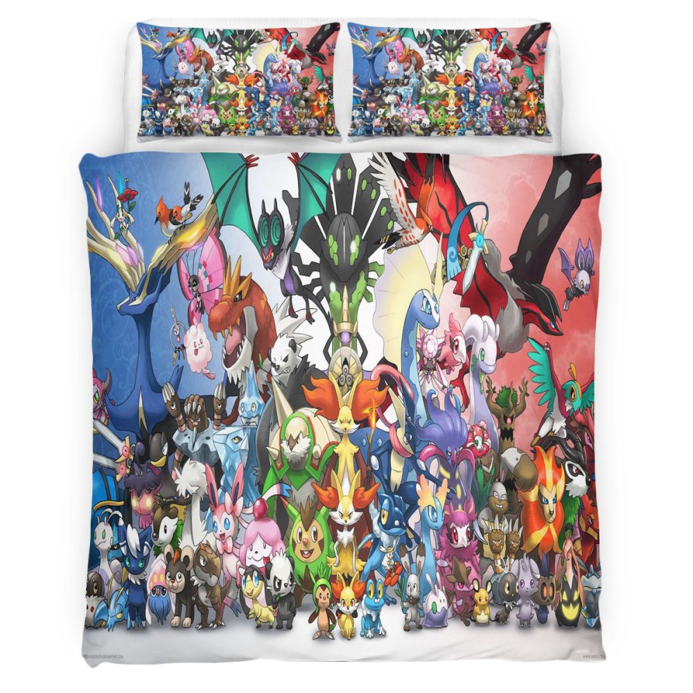 Housse De Couette Pokemon 120 Parure de lit Ensemble De Literie