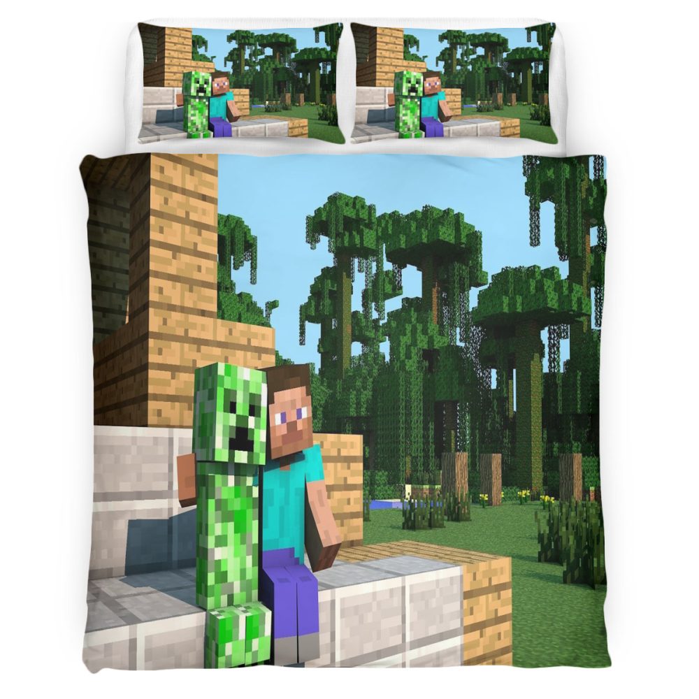 Housse De Couette Minecraft 104 Parure de lit Ensemble De Literie