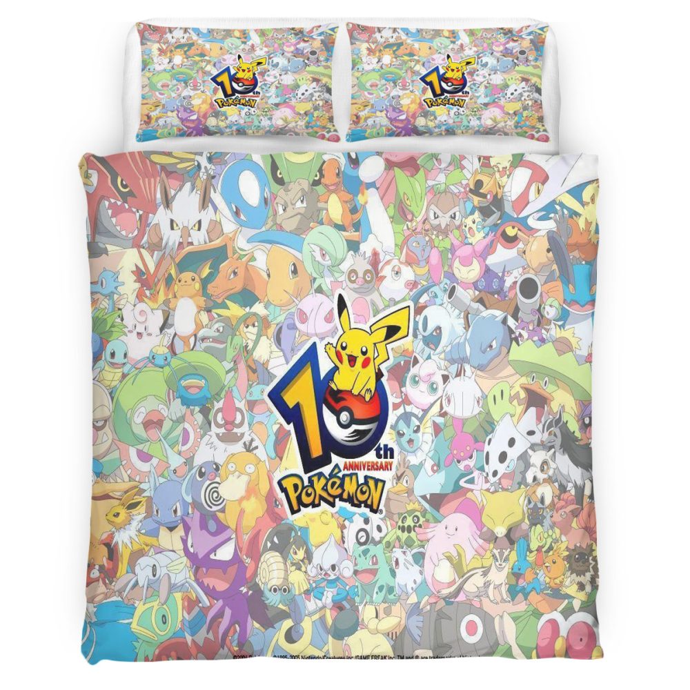 Housse De Couette Pokemon 121 Parure de lit Ensemble De Literie