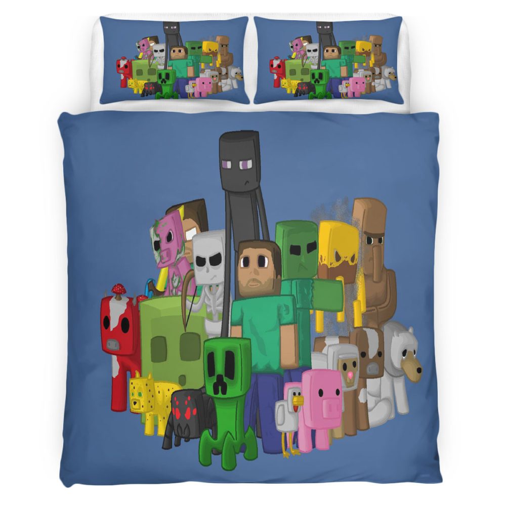 Housse De Couette Minecraft 111 Parure de lit Ensemble De Literie