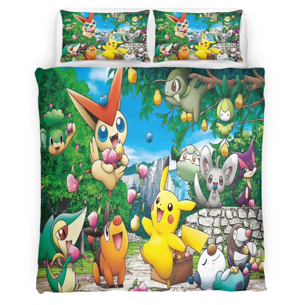 Housse De Couette Pokemon 108 Parure de lit Ensemble De Literie