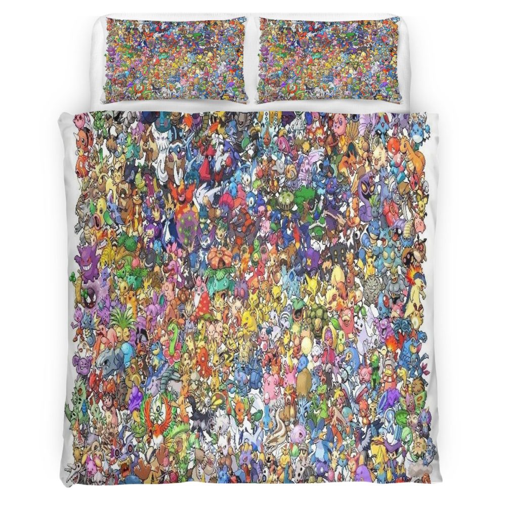 Housse De Couette Pokemon 116 Parure de lit Ensemble De Literie