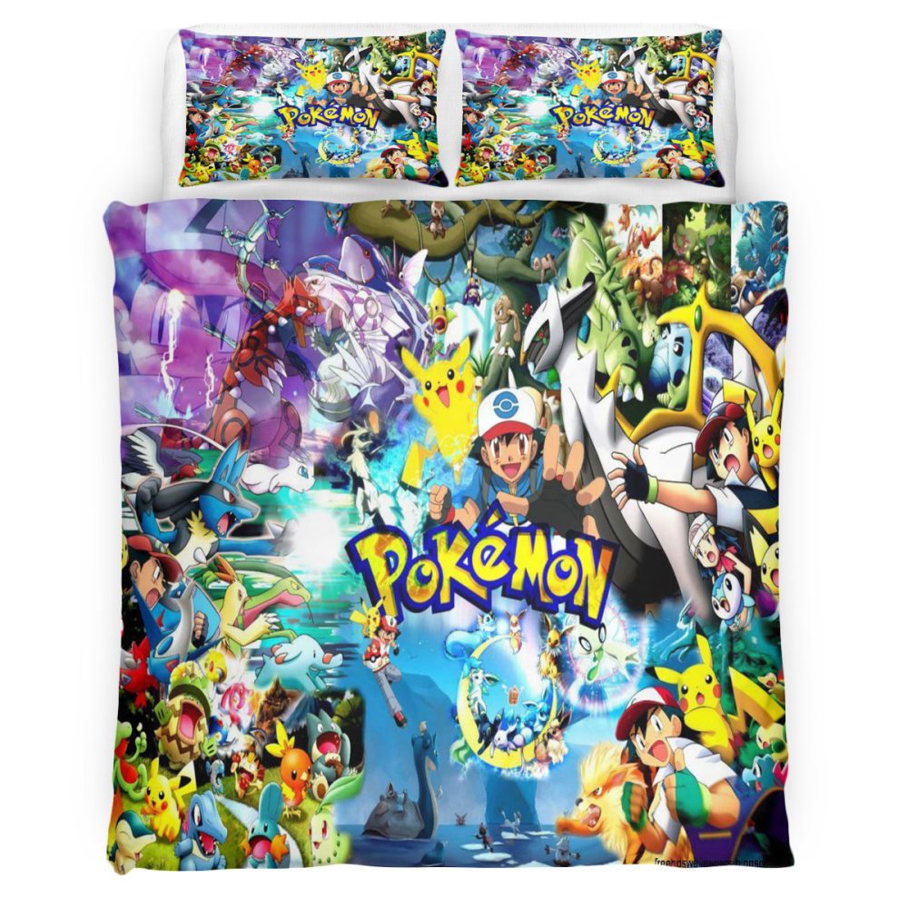 Housse De Couette Pokemon 103 Parure de lit Ensemble De Literie