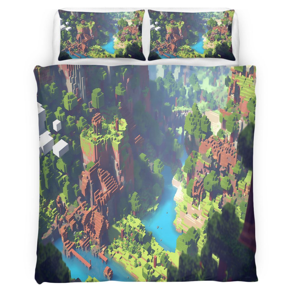 Housse De Couette Minecraft 101 Parure de lit Ensemble De Literie