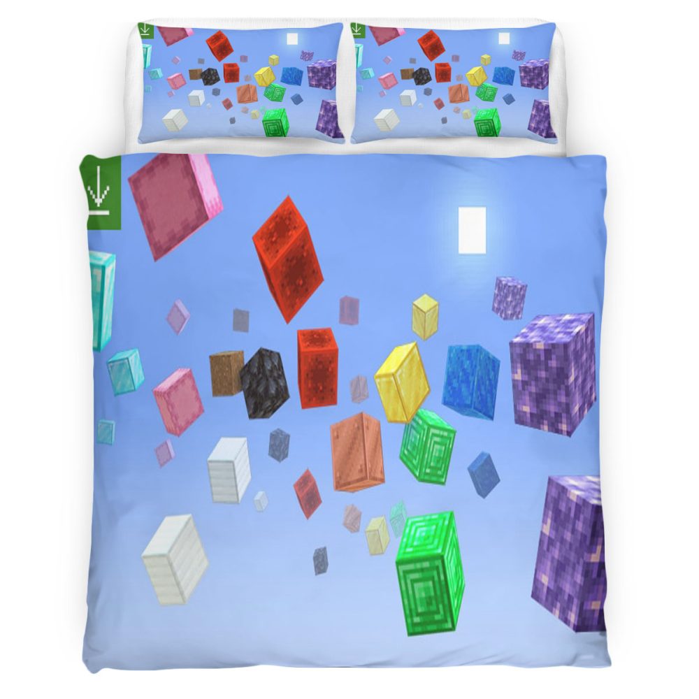 Housse De Couette Minecraft 125 Parure de lit Ensemble De Literie