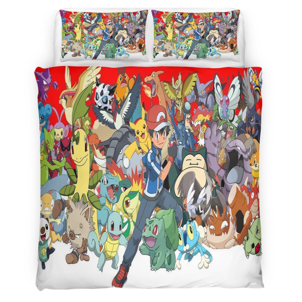 Housse De Couette Pokemon 119 Parure de lit Ensemble De Literie