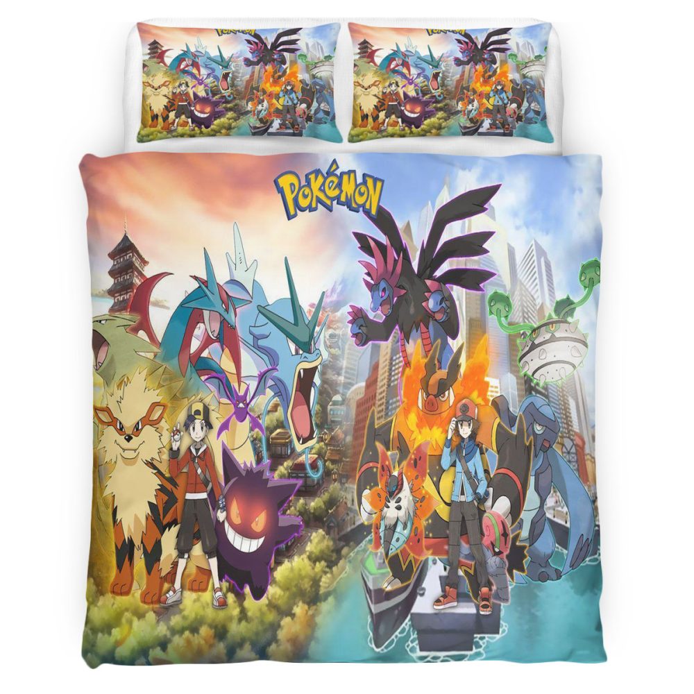 Housse De Couette Pokemon 115 Parure de lit Ensemble De Literie