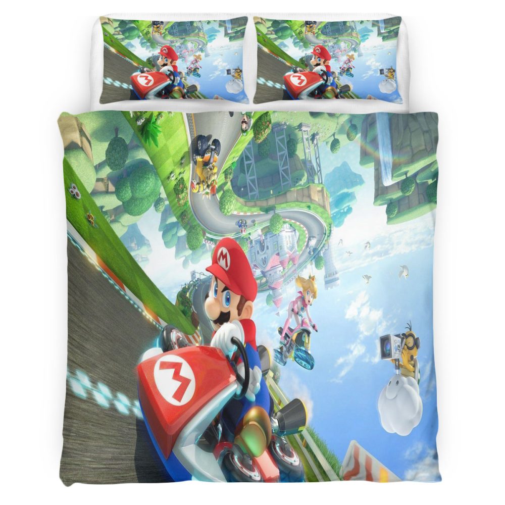 Housse De Couette Super Mario 102 Parure de lit Ensemble De Literie