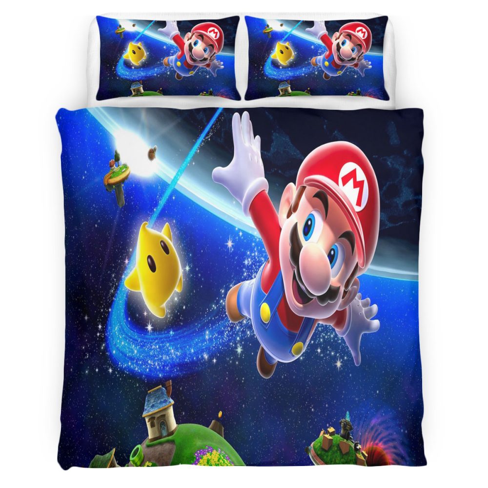 Housse De Couette Super Mario 116 Parure de lit Ensemble De Literie