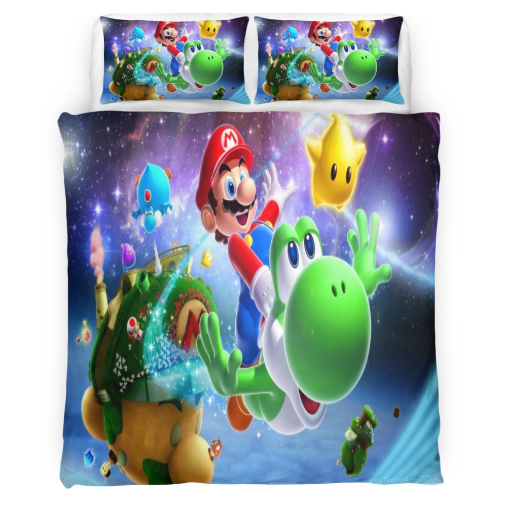 Housse De Couette Super Mario 120 Parure de lit Ensemble De Literie