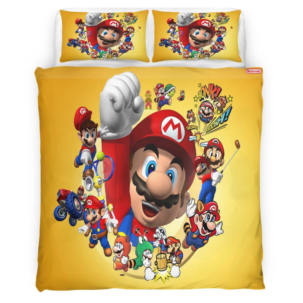 Housse De Couette Super Mario 111 Parure de lit Ensemble De Literie