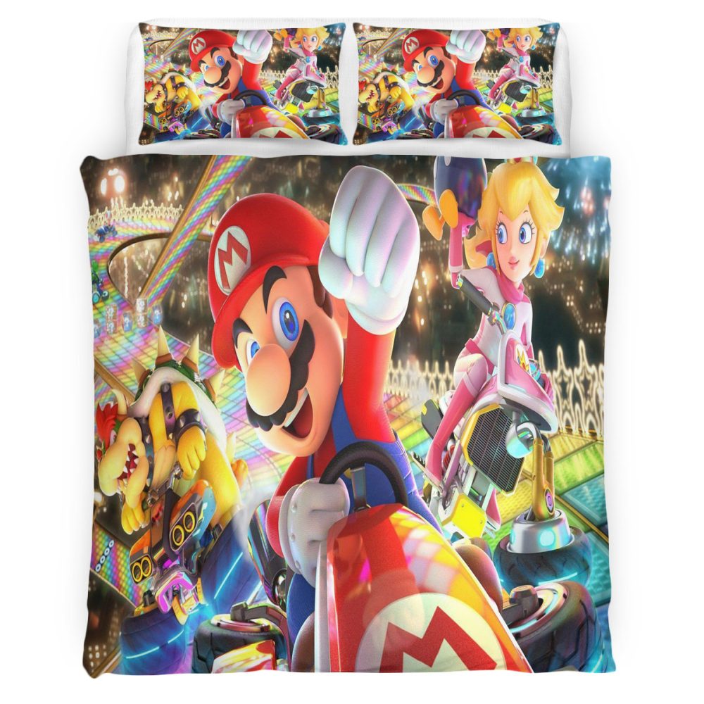 Housse De Couette Super Mario 131 Parure de lit Ensemble De Literie
