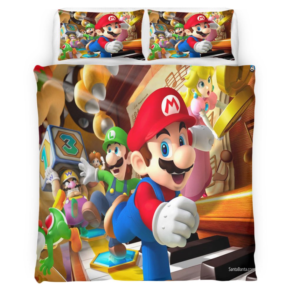 Housse De Couette Super Mario 118 Parure de lit Ensemble De Literie