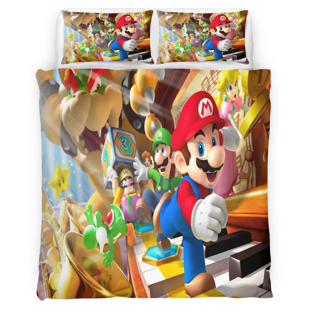 Housse De Couette Super Mario 106 Parure de lit Ensemble De Literie