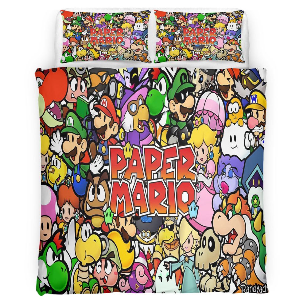 Housse De Couette Super Mario 100 Parure de lit Ensemble De Literie