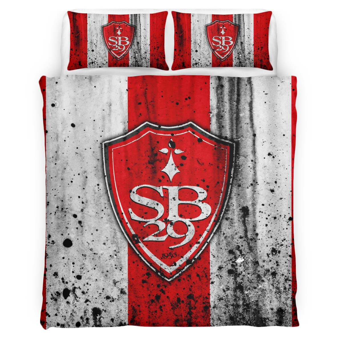 Housse De Couette Stade Brestois Football Team 7 Parure de lit Ensemble De Literie