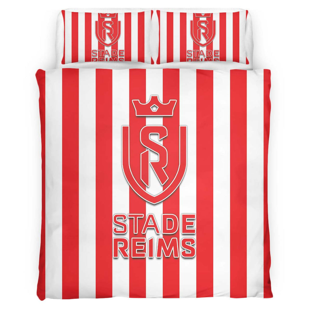 Housse De Couette Stade de Reims Football Team 12 Parure de lit Ensemble De Literie