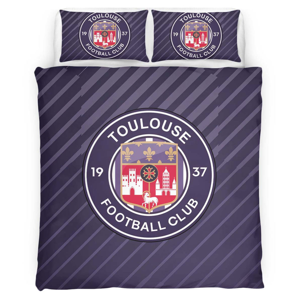 Housse De Couette Toulouse Football Team 01 Parure de lit Ensemble De Literie