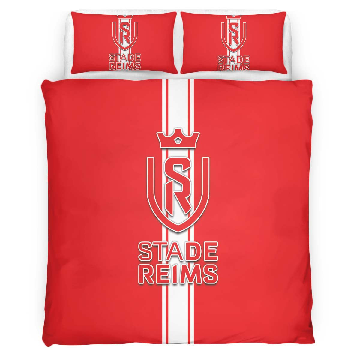 Housse De Couette Stade de Reims Football Team 13 Parure de lit Ensemble De Literie