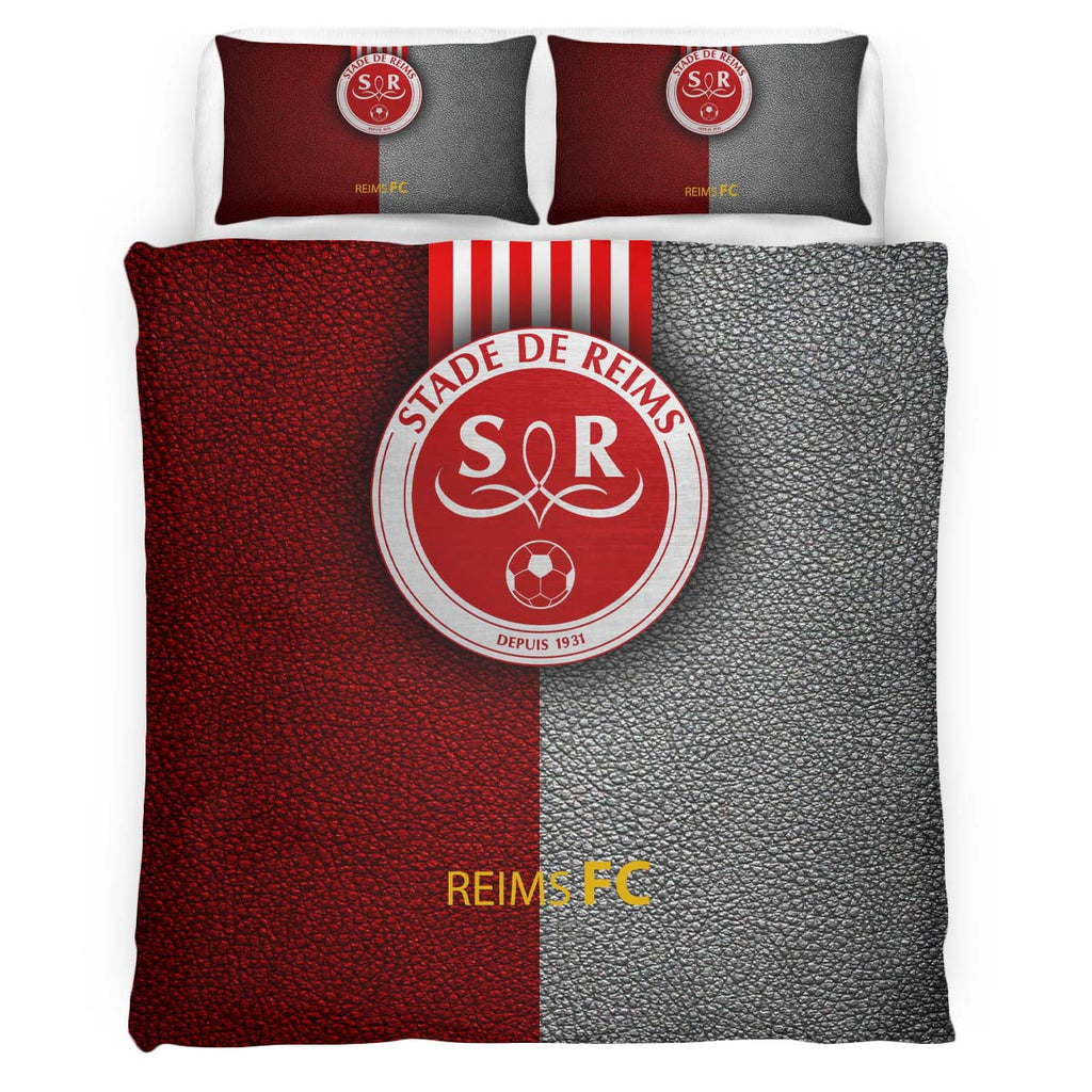Housse De Couette Stade de Reims Football Team 04 Parure de lit Ensemble De Literie
