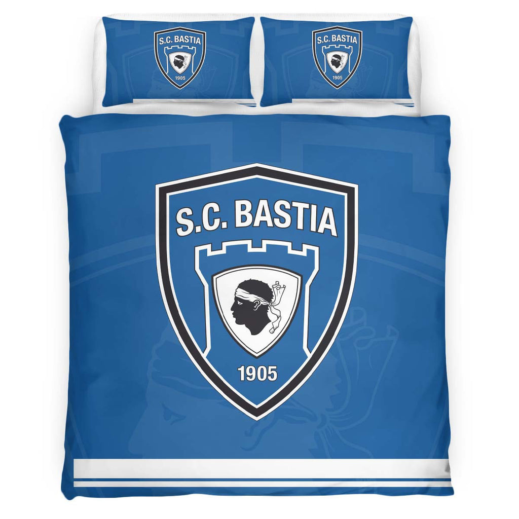 Housse De Couette SC Bastia Football Team 05 Parure de lit Ensemble De Literie