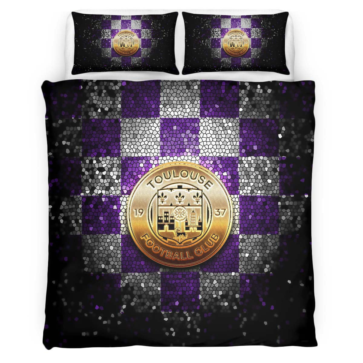 Housse De Couette Toulouse FC 3 Parure de lit Ensemble De Literie