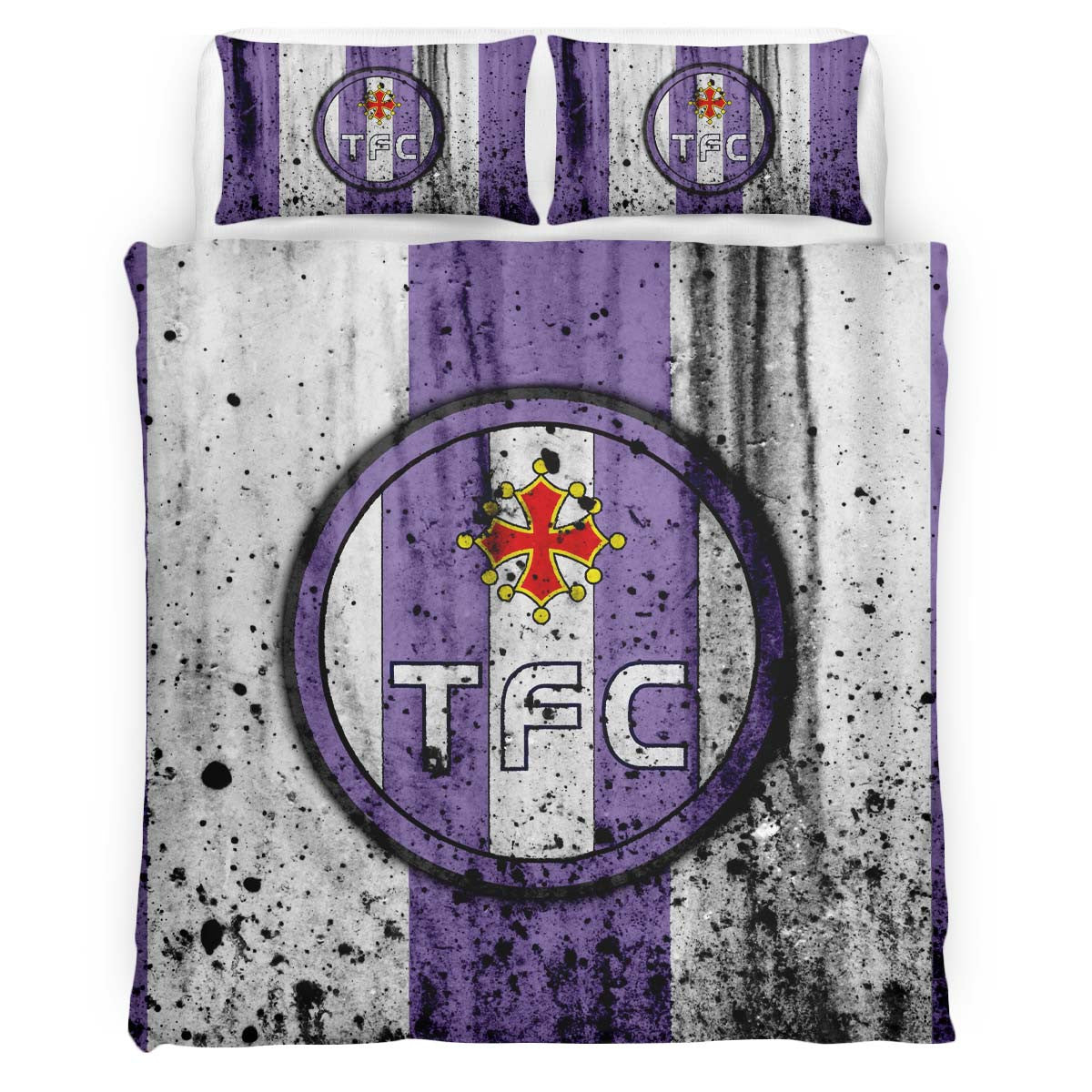 Housse De Couette Toulouse FC 11 Parure de lit Ensemble De Literie