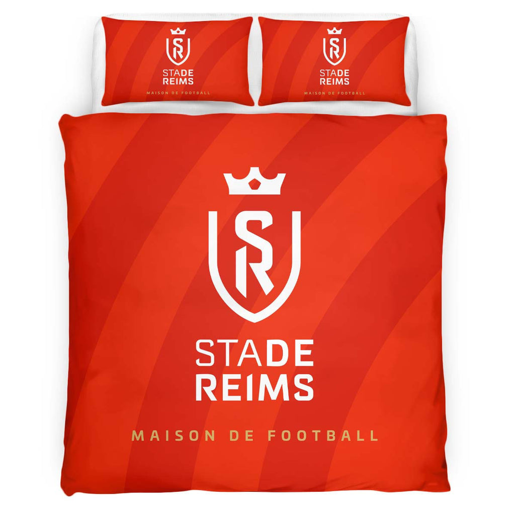 Housse De Couette Stade de Reims Football Team 08 Parure de lit Ensemble De Literie