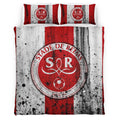 Housse De Couette Stade de Reims Football Team 09 Parure de lit Ensemble De Literie